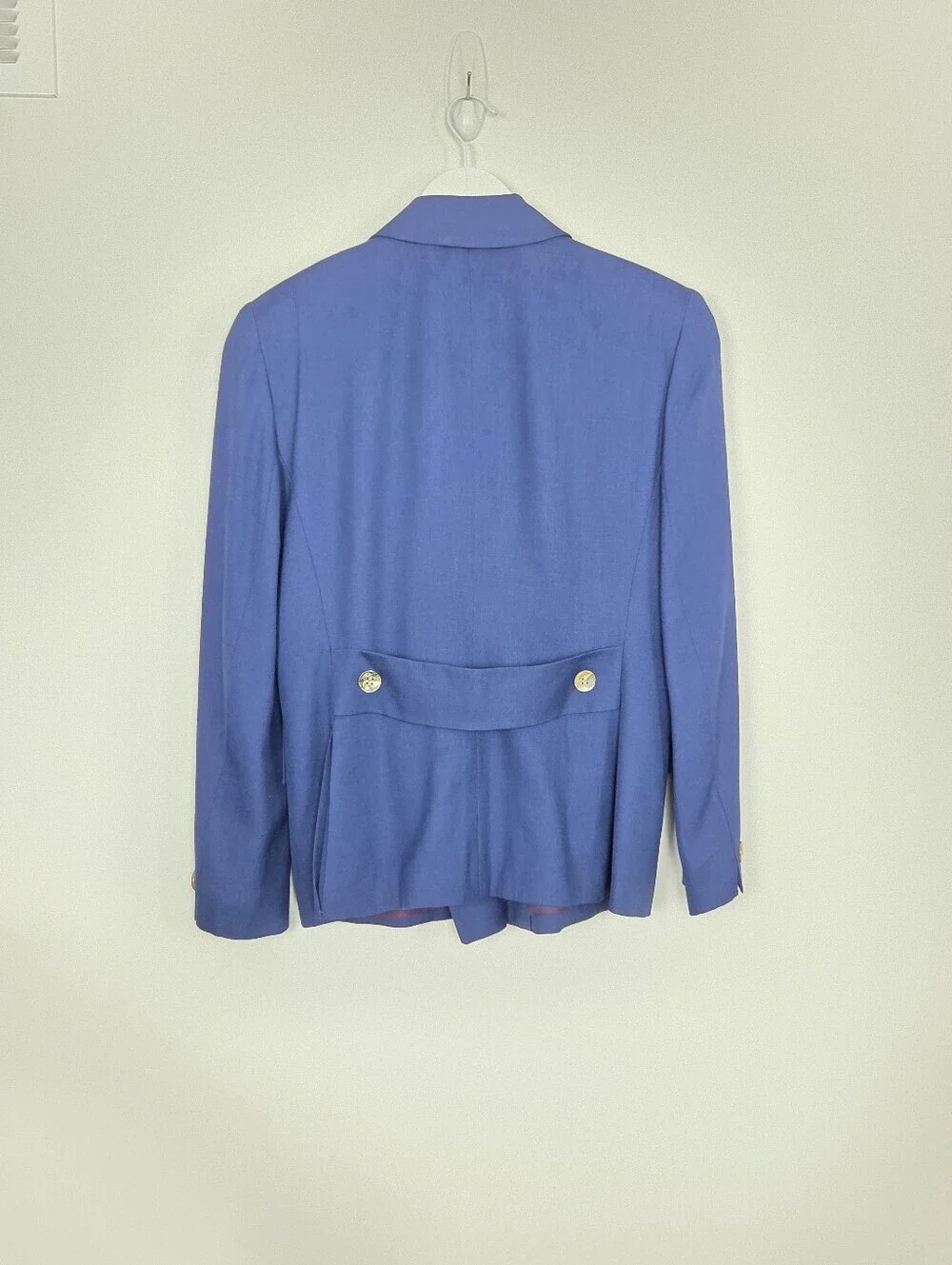 Vintage Christian Dior Double Breasted Blazer with Abalone Shell Buttons Size 10
